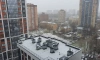 В большинстве районов Петербурга выпал первый снег