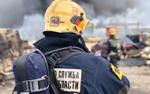 В Зеленогорске сгорела баня на Сапожной улице