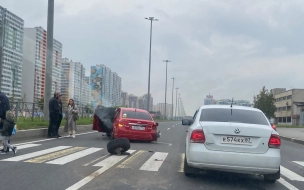 На Парашютной улице Chevrolet потерял колесо 