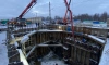 Рабочие завершили первый этап строительства подземного перехода у "Лахта Центра" на 77%