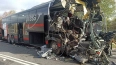 Автобус "Lux Express" попал в ДТП на трассе "Нарва"