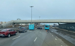 На Московском шоссе автобус попал в ДТП