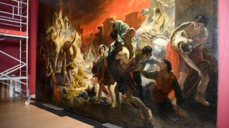 Реставрация картины Брюллова "Последний день Помпеи" стартовала в Русском музее