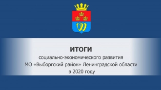 В Выборгском районе подвели итоги социально-экономического развития за 2020 год