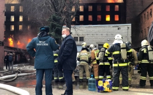 Пожар на "Невской мануфактуре" удалось локализовать