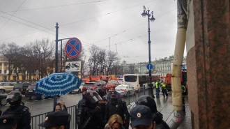 В Петербурге закрыли Дворцовую площадь