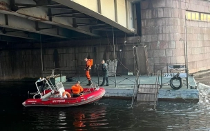 Пьяные петербуржцы отшвартовали понтон у Литейного моста