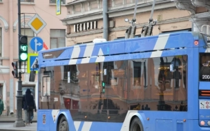 Обесточенный троллейбус на Невском проспекте вызвал утренние пробки 