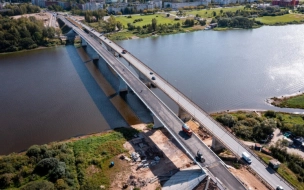 В Киришах завершен важный этап строительства нового моста через реку Волхов