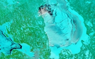 Ладога постепенно покрывается льдом из-за морозов