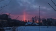 Петербуржцы наблюдали необычный закат в среду