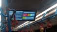 В петербургских троллейбусах на экранах показывают ...