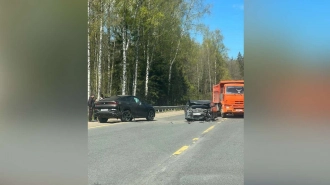 В Сертолово произошло лобовое столкновение