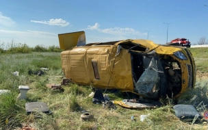 В Волгоградской области 13 трудовых мигрантов пострадали в ДТП с автобусом