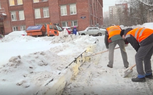 Восемь тысяч дворников расчищали Петербург от снега