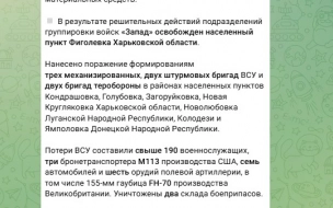 Группировка "Запад" освободила населенный пункт Фиголевка
