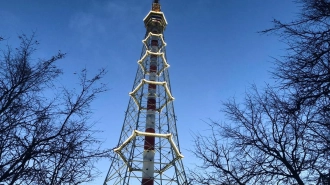 Петербуржцы пожаловались на краску, которая слетает с телевизионной башни в Петроградском районе