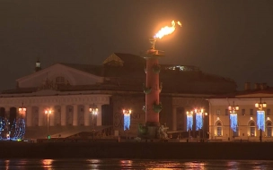 Факелы Ростральных колонн зажгут в январе в честь памятных событий два раза