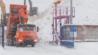 В Петербурге за зиму было принято 3 млн 115 тысяч кубометров снежных масс