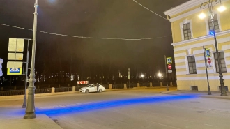 "Ленсвет" запустил в центре Петербурга экспериментальную подсветку для пешеходного перехода