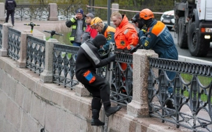 После падения автобуса в Мойку выжили только пассажир и водитель