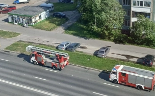 В детском саду на Светлановском проспекте горело подсобное помещение