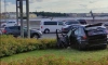 В жестком ДТП пострадали водитель и пассажир BMW на Пироговской набережной