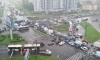 На кольце Софийской улицы и проспекта Славы образовался дорожный "апокалипсис"