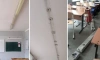 В Красноярске на трёх школьниц обрушилась лампа во время урока