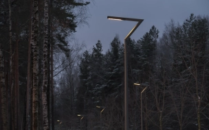 В парке Сосновка установили около 1700 новых фонарей
