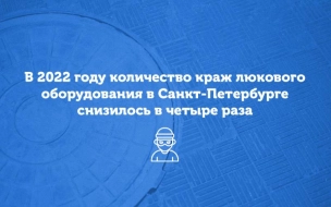 Количество краж крышек люков в Петербурге сократилось в 4 раза