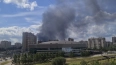 Пожар на территории промышленного предприятия во Фрунзен...