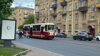 В марте откроется специальная полоса для трамваев на мосту Александра Невского