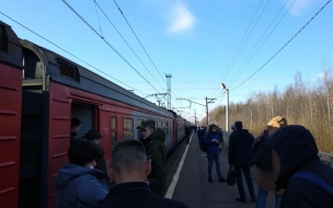 Пассажиры сообщили о задержке электричек в Петербург с Приозерского направления