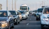 Петербуржцы пожаловались на "бесконечные" пробки на КАДе в районе Мурино