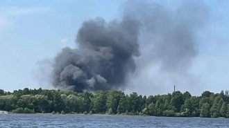 Под Сестрорецком загорелся частный дом