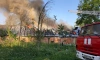 Пожар в ангаре в деревне Тярлево тушили 13 часов