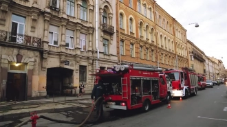 В пожаре погибла женщина на проспекте Пятилеток 