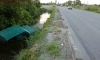 "ВАЗ" утонул в канаве на Московском шоссе
