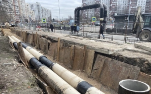 На Васильевском острове поменяли свыше 400 метров изношенных труб