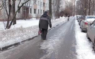 МЧС предупредил петербуржцев о сильном гололеде 27 января