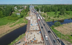 Сроки реконструкции моста в Ям-Ижоре на трассе М-10 продлили до конца лета