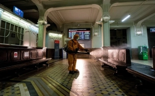 В Петербурге продезинфицировали пять железнодорожных вокзалов