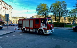 На Васильевском острове вечером произошел пожар в жилом доме