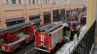 В клубе на улице Ломоносова вспыхнул потолок 