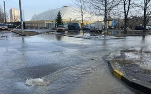 Во дворе на юго-западе Петербурга образовалась воронка