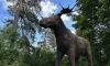 В Приоратском парке появилась полутораметровая скульптура лося Лосилия 