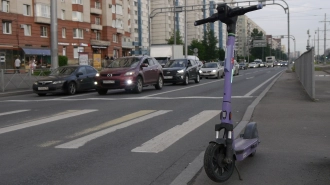 В Тихвине ребенок на самокате врезался в дерево и попал в больницу