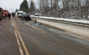 На трассе А-114 в Ленобласти ввели реверсивное движение из-за смертельного ДТП