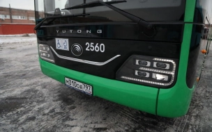 На дорогах Петербурга продолжают тестировать электробус из Китая Yutong